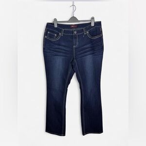 YMI Women's Dark Blue Boot Cut Jeans